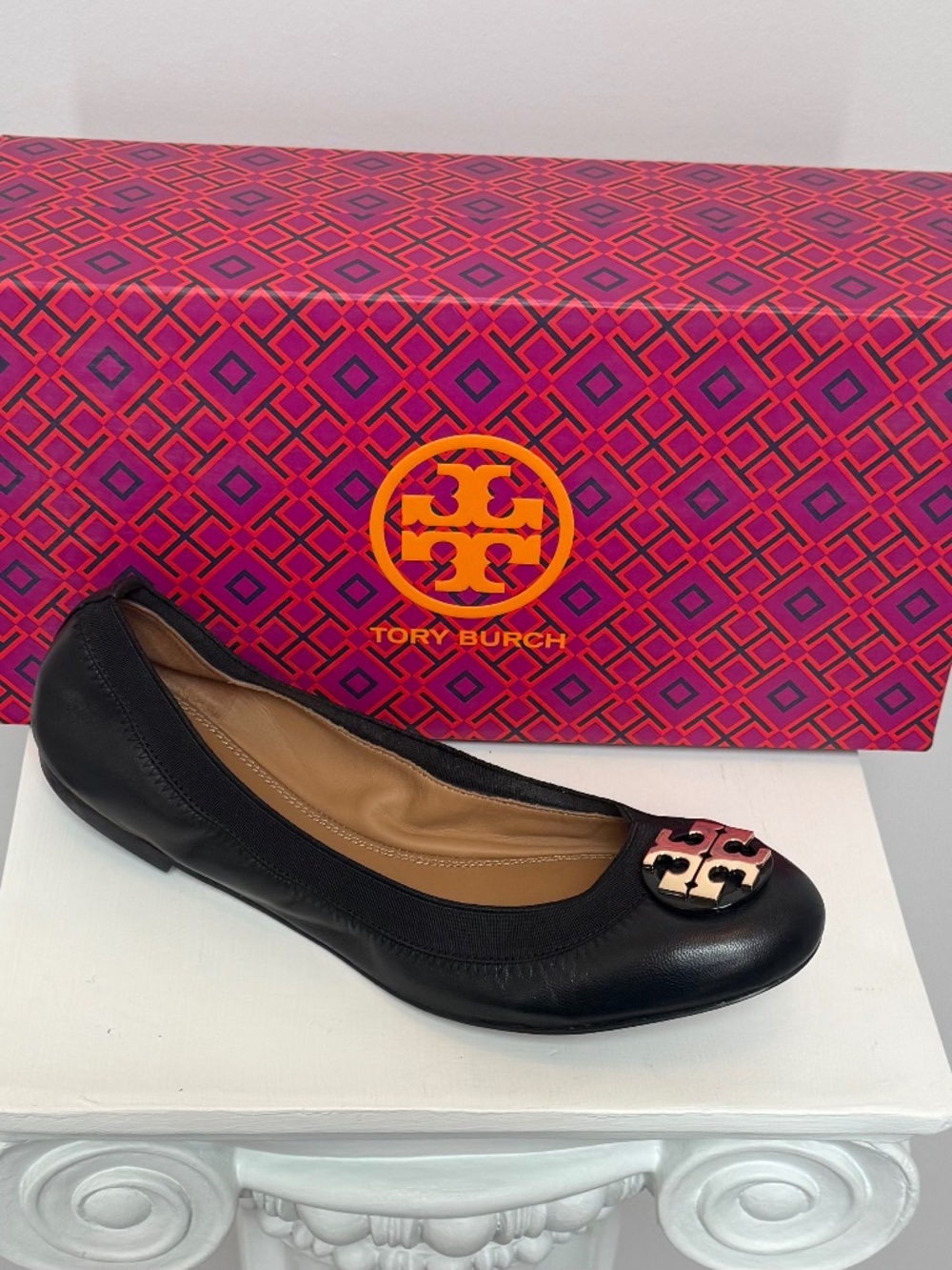 Tory Burch Claire Elastic Ballet Flat